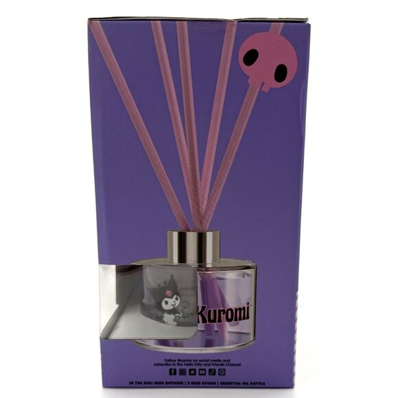Kuromi Reed Diffuser With Vanilla Scent 100 ML Oil & 5 Sticks Aromatherapy Home - Picture 2 of 6